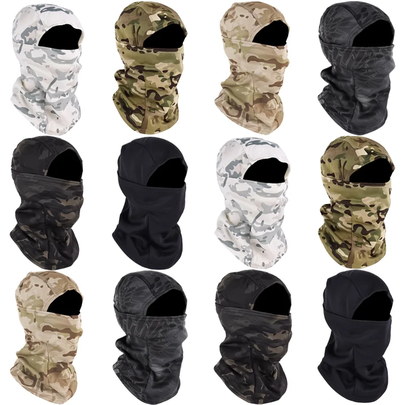 

Winter Warmer Fleece Tactical Balaclava Full Face Mask Ski Paintball Running Hunting Hiking Cycling Sports Snowboard Scarf Men