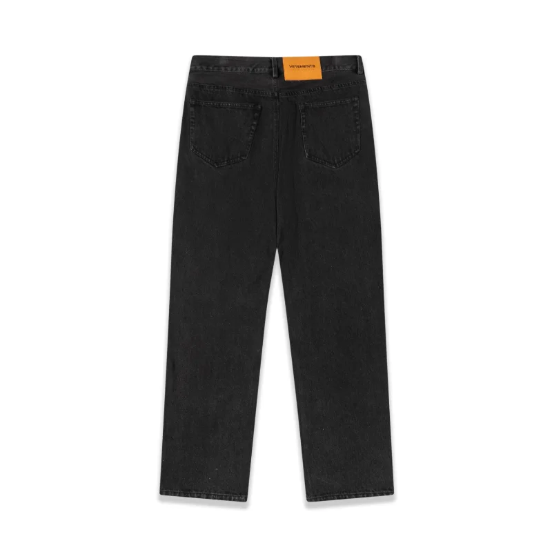 Y2K Men's Jeans European and American VETEMENTS Printing Straight Loose Large Size Men's and Women's Jeans Hot Sale 2023