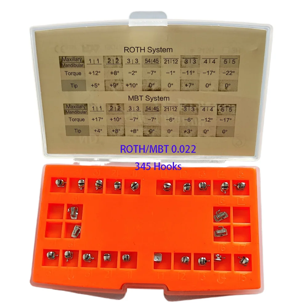 24 шт./коробка Стоматологические Ортодонтические круглые скобы из нержавеющей