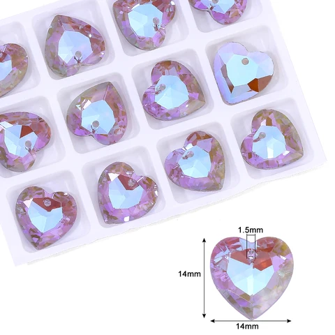 Очаровательный хрустальный кулон, разнообразный кулон со стразами, ювелирные аксессуары с кристаллами, ремесленный камень для изготовления серег, браслетов