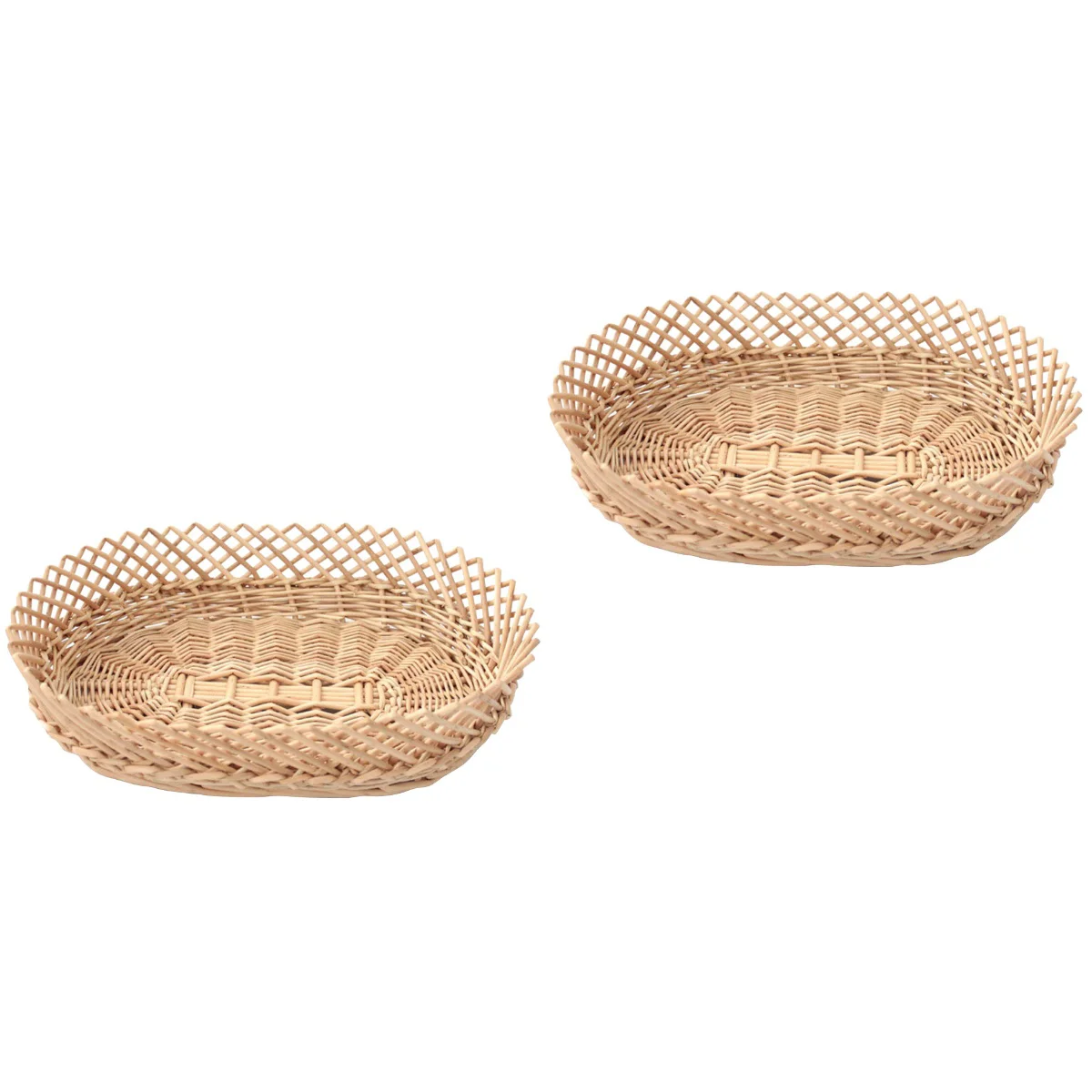 

Basket Fruit Wicker Storage Serving Vegetables Rattan Vegetable Bowl Oval Tray Snack Greenery Holder Woven Platebox Basketsegg