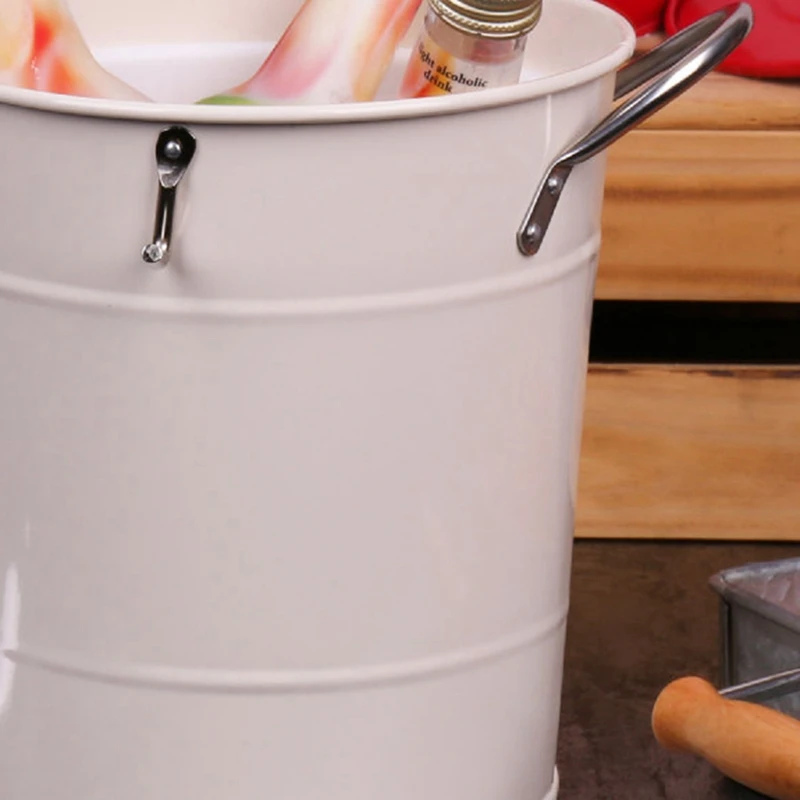 Ведро для льда в стиле диско большая емкость железные светоотражающие ведра