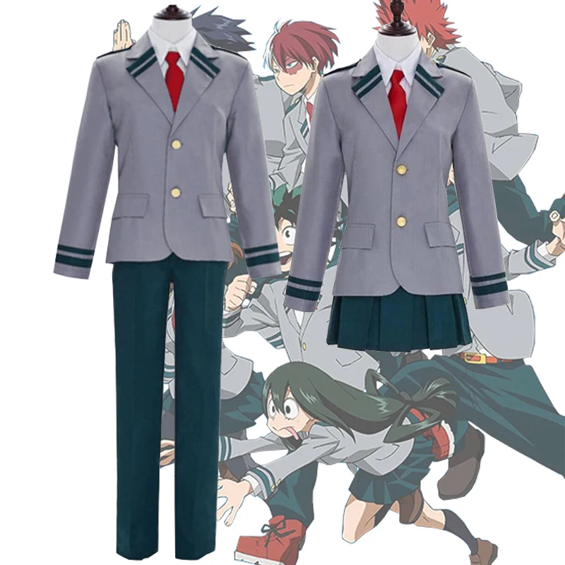 

Anime My Hero Academia Cosplay Boku No Hero Academia Cosplay Uniform Midoriya Izuku OCHACO URARAKA School Uniform Costumes