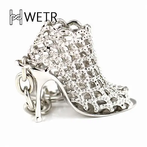 Фото Модная обувь с украшением в виде кристаллов на высоком каблуке брелок для ключей