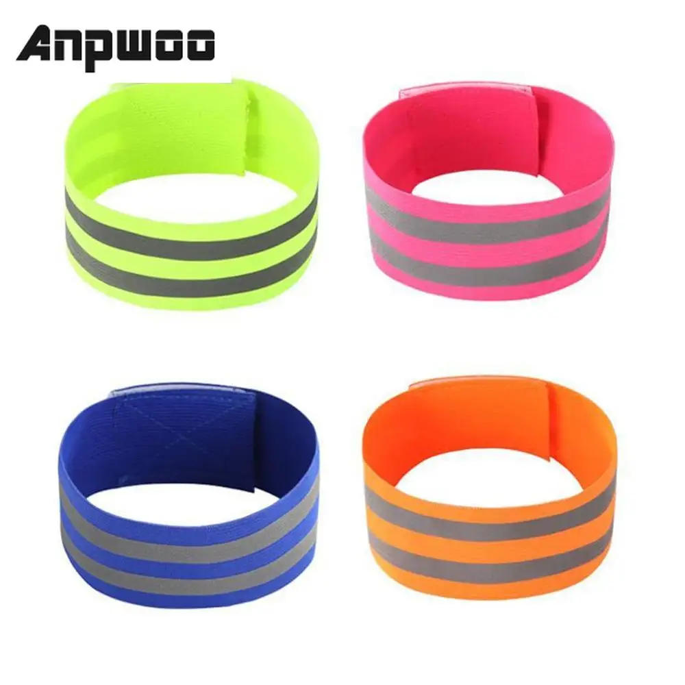 

Reflective Bands Elasticated Armband Wristband Ankle Leg Straps Safety Reflector Tape Straps for Night Jogging Walking Biking