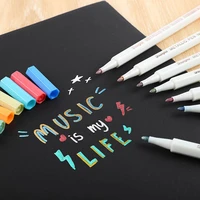 diy drawing painting marker pens highlighter metallic pens for black paper art supplies paint stationery material marker pen
