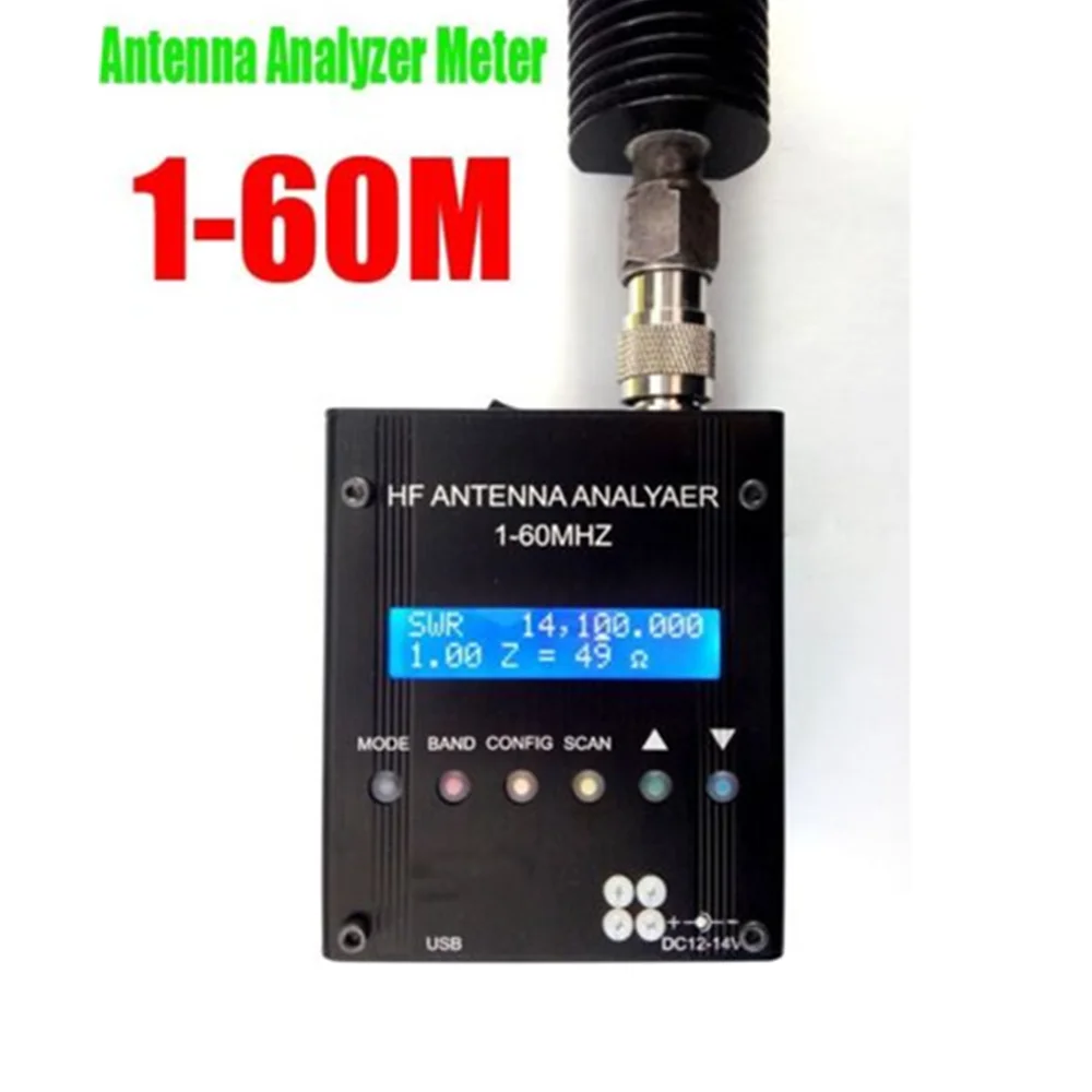 

1-60M MR300 Digital Shortwave Antenna Analyzer Meter Tester For Ham Radio High Precision Meter Antenna Analyzer Tester