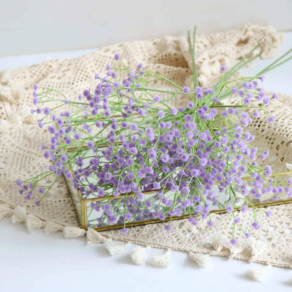 

1Bunch Artificial Fake Silk Gypsophila Flower Wedding Bouquet Home Decoration Real Touch Decorative Garden Decor Flower Bouquet