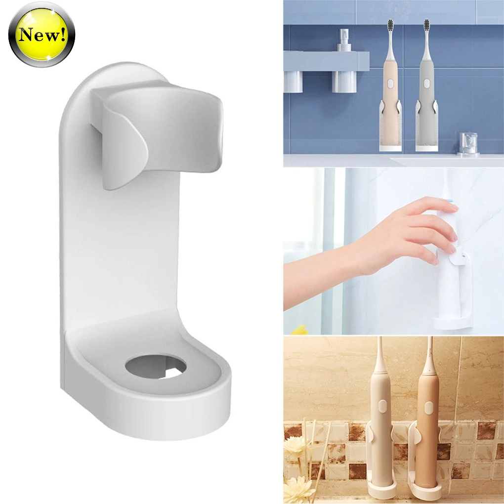 

NEW2022 NEW Sale 1PC Toothbrush Stand Rack Organizer Electric Toothbrush Wall-Mounted Holder Space Saving Bathroom Accessories