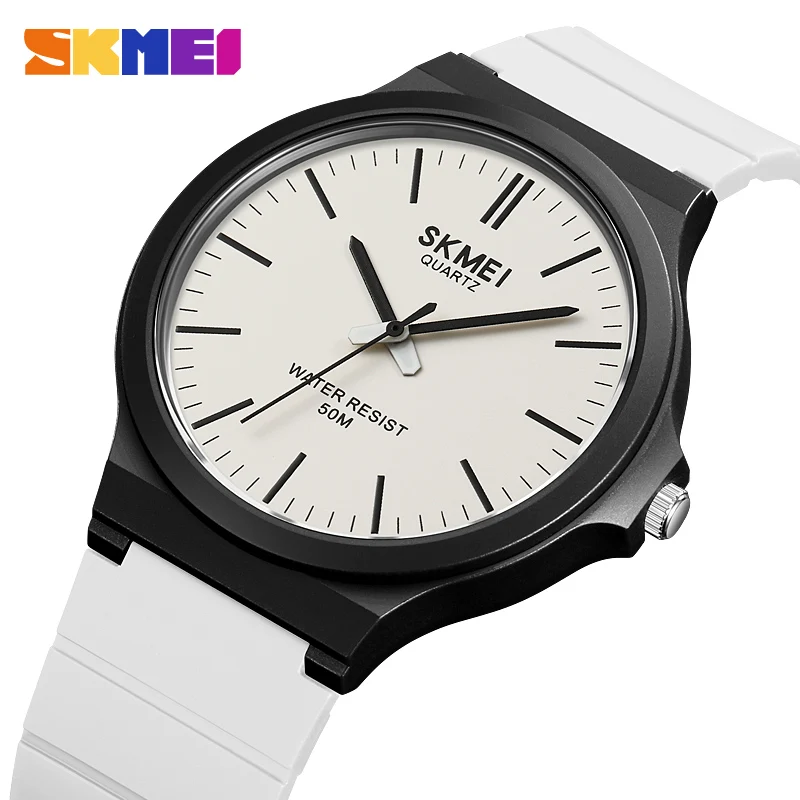 

SKMEI Top Brand Casual Quartz Wristwatches Mens New Simple TPU Strap 3Bar Waterproof Watches For Male Time Clock reloj hombre