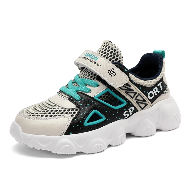 Summer Single Mesh Hollow Mesh Face Student Breathable Sandals New Boys and Girls' Sports Shoes Size 29-39