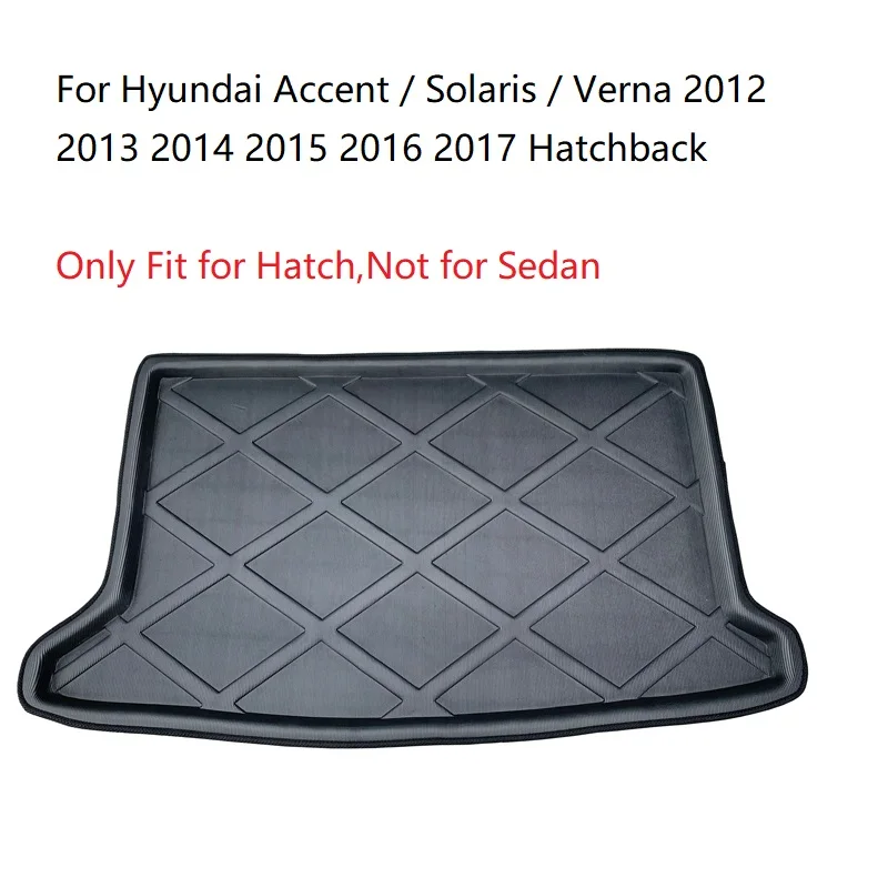 

Rear Boot Cargo Liner Tray Trunk Luggage Floor Mat Pad Carpet Anti-dirty For Hyundai Accent Solaris Verna 2012 - 2017 Hatchback