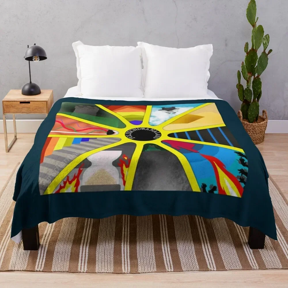 Кинг гизкард и ящерица волшебник Polygondwanaland минималистичное покрытие одеяло