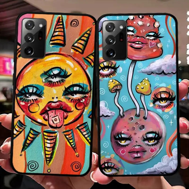 

Indie Hippie Art Phone Case for Samsung Note 5 7 8 9 10 20 pro plus lite ultra A21 12 72