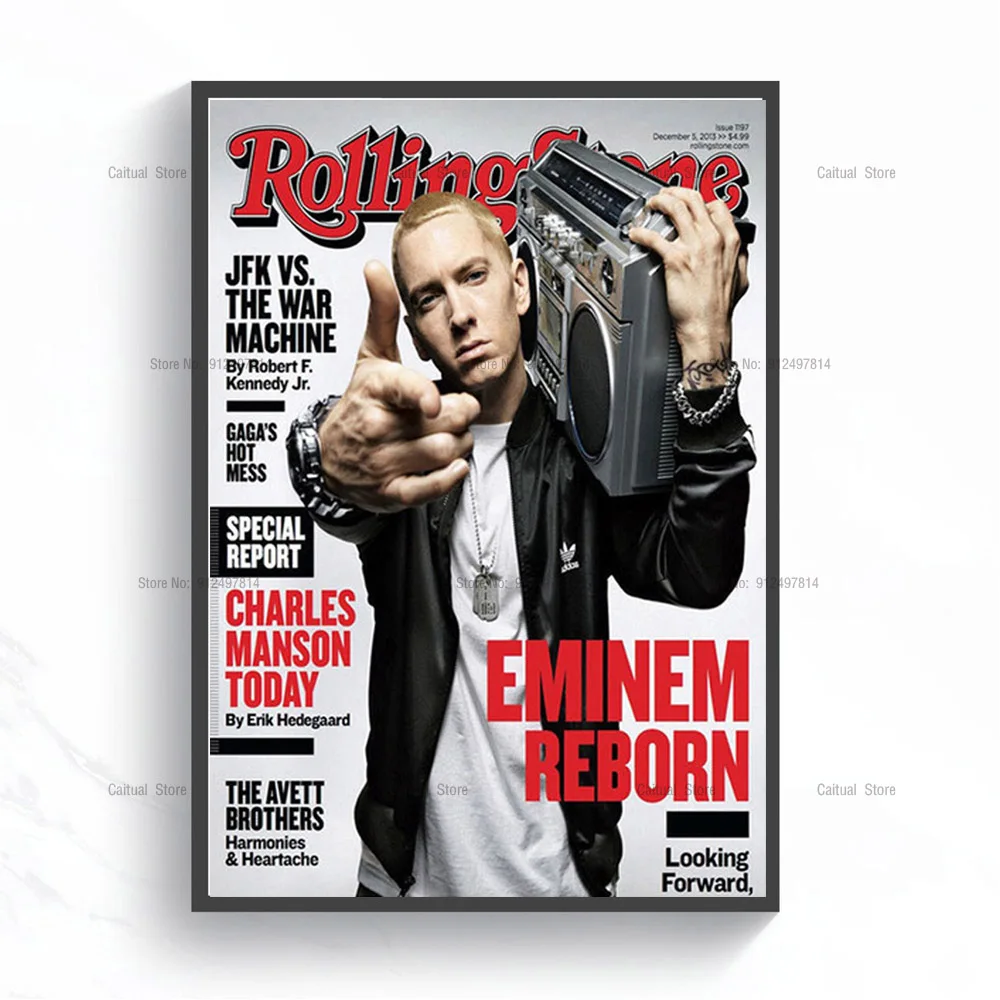 Эминем шоу музыка звезда рэпера убийца альбом Обложка холст живопись настенное