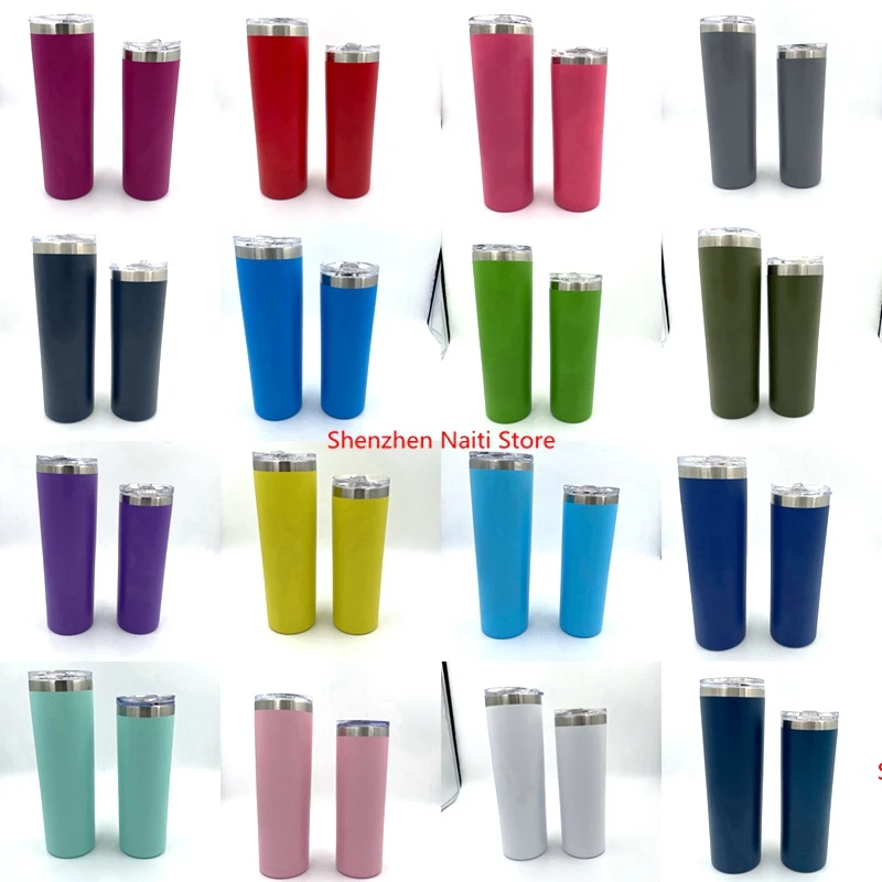 

20oz 30oz Tumbler Double Wall Stainless Steel Vacuum Tumbler Vacuum Insulated Straight Cups Flask Beer Coffee Mugs