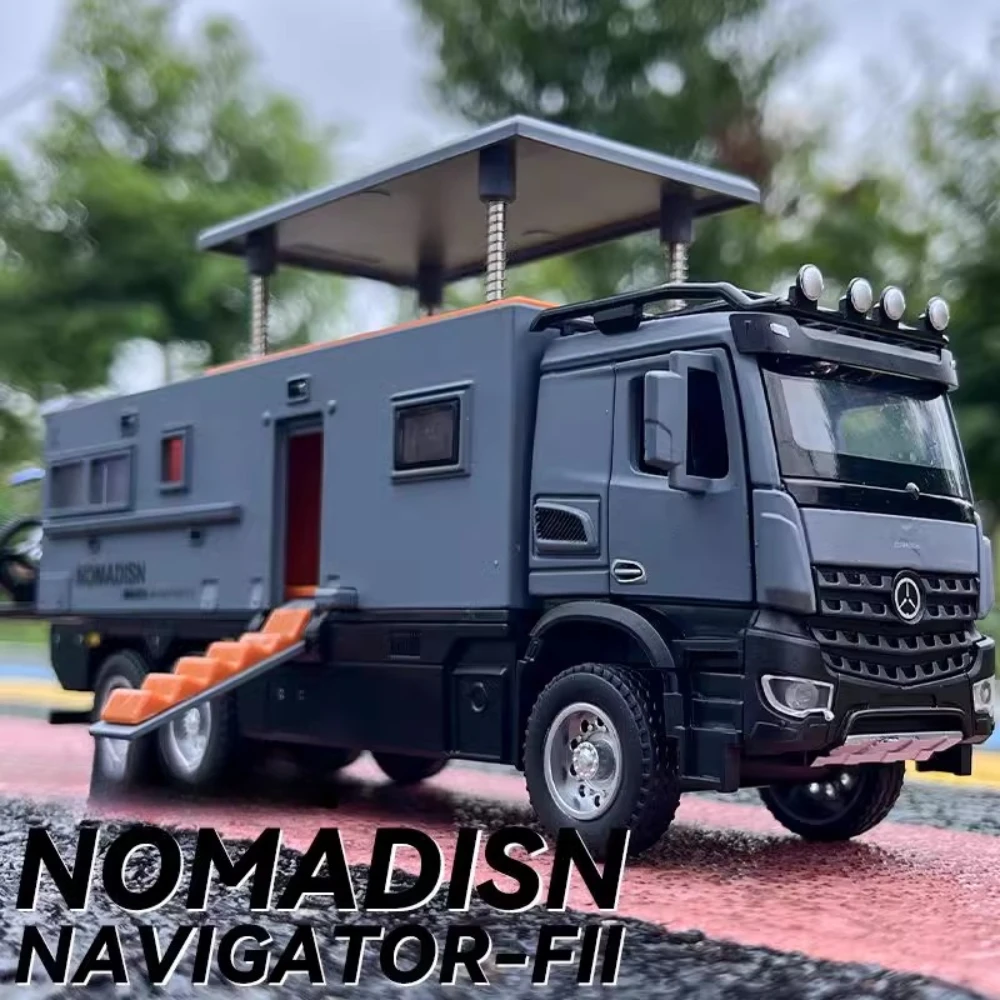 1:24 Mercedes-Benz NOMADISM RV Игрушечный автомобиль Mdoel из сплава литой под давлением звук
