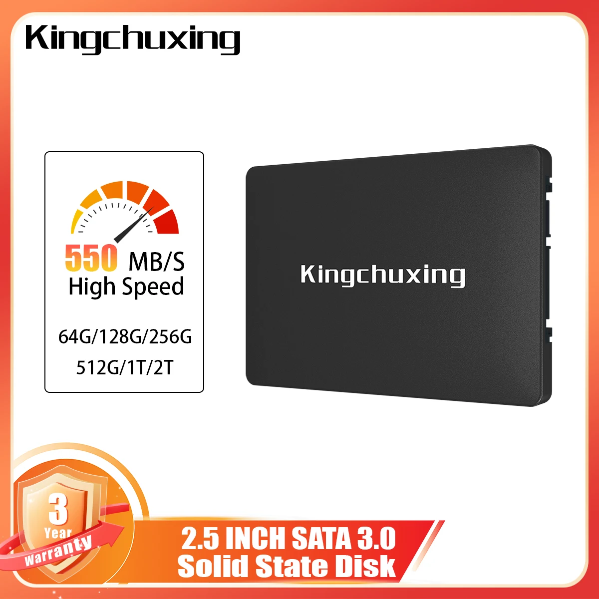 Kingchuxing SSD-Festplatte 2 TB Notebook SSD Sata 1 TB 512 GB SSD Sata 3 interne Solid-State-Laufwerke für Computer Laptop SSD40625