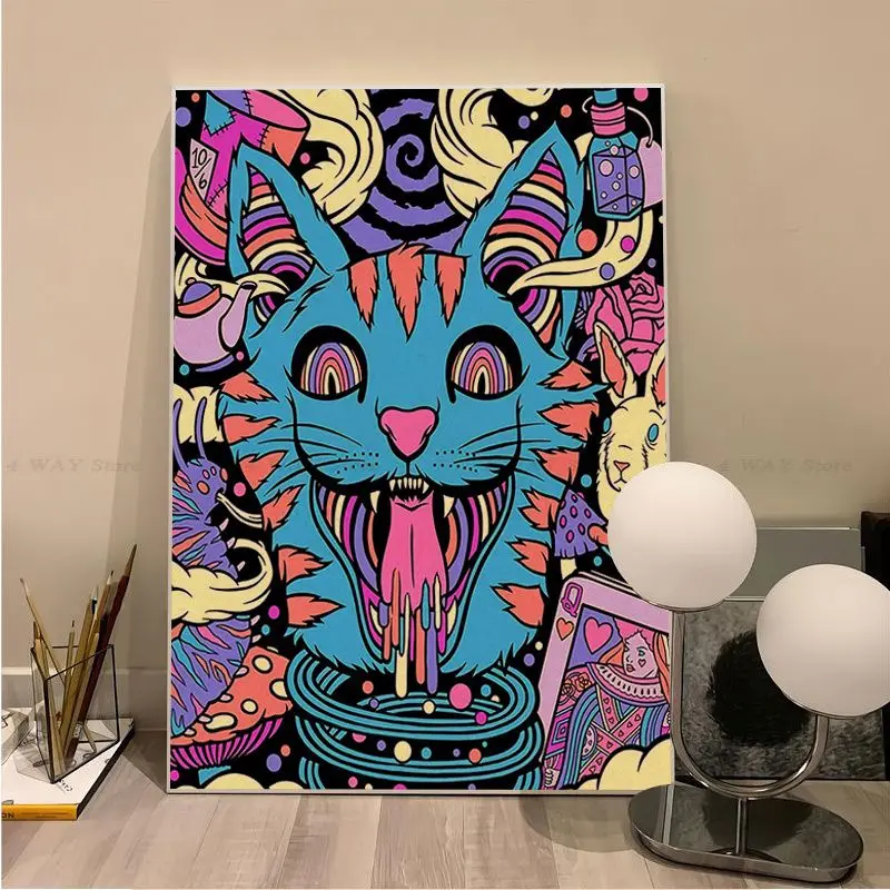 Красочная искусство Постер сделай сам винтажный Декор для комнаты бара кафе