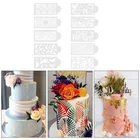 10 шт.компл. DIY ретро-шаблон для торта, кружевная форма, пластиковый трафарет, инструмент для украшения цветов