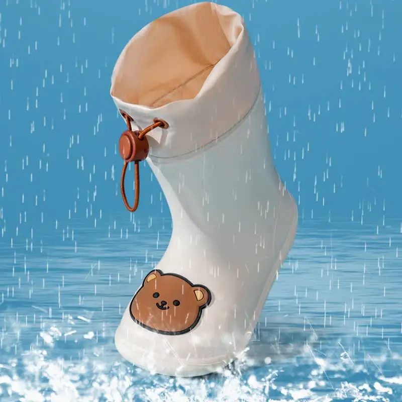 EVA Waterproof Rain Shoes Kids Infant Rain Boots Non-slip Ba