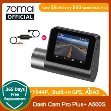 70mai A500S-1 Recorder Car DVR A500S-1 1944P Night Vision 70mai Dash Cam Pro Plus Built-in GPS Wifi Support Front & Rear Cam