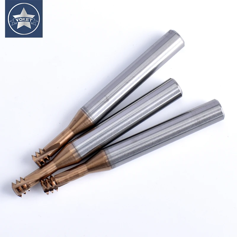 

GULING один флейты карбида вольфрама резьба Концевые Фрезы с ЧПУ фреза для нарезания резьбы