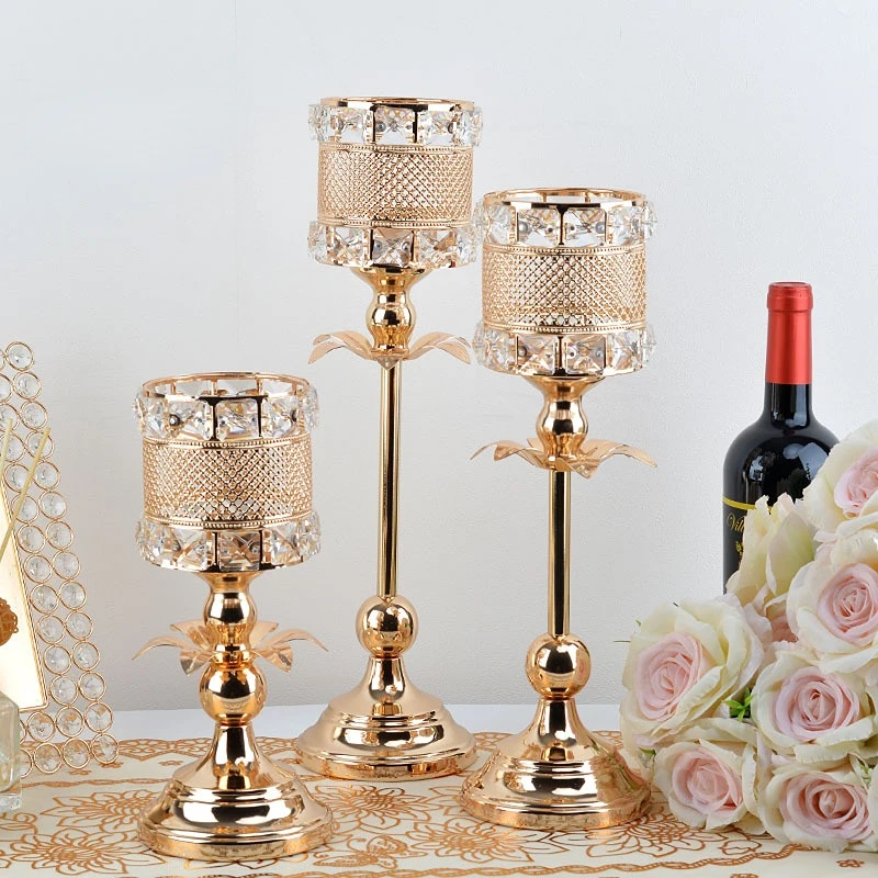 

Nordic Candle Holder Metal Candle Holder Wrought Iron Candle Cup Golden Candle Holder Wedding Decoration Craft Ornament Luxury