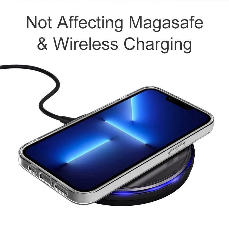 2 шт. ультратонкий прозрачный силиконовый чехол для iPhone 16 15 14 13 12 11 Pro Max Mini XR XS 7 8 Plus