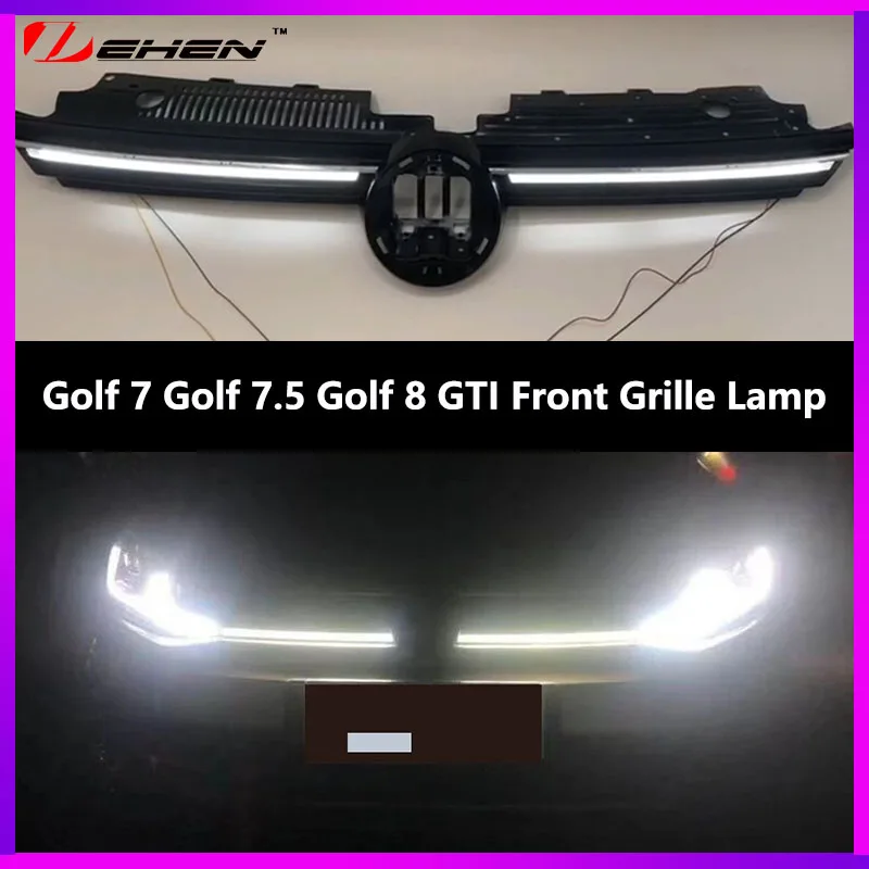 

Для Volkswagen VW Golf 7 MK7 Facelift Golf 8 MK7.5 GTI R 2018 2019 2020 передняя решетка лампа БАМПЕР фара автомобильные аксессуары