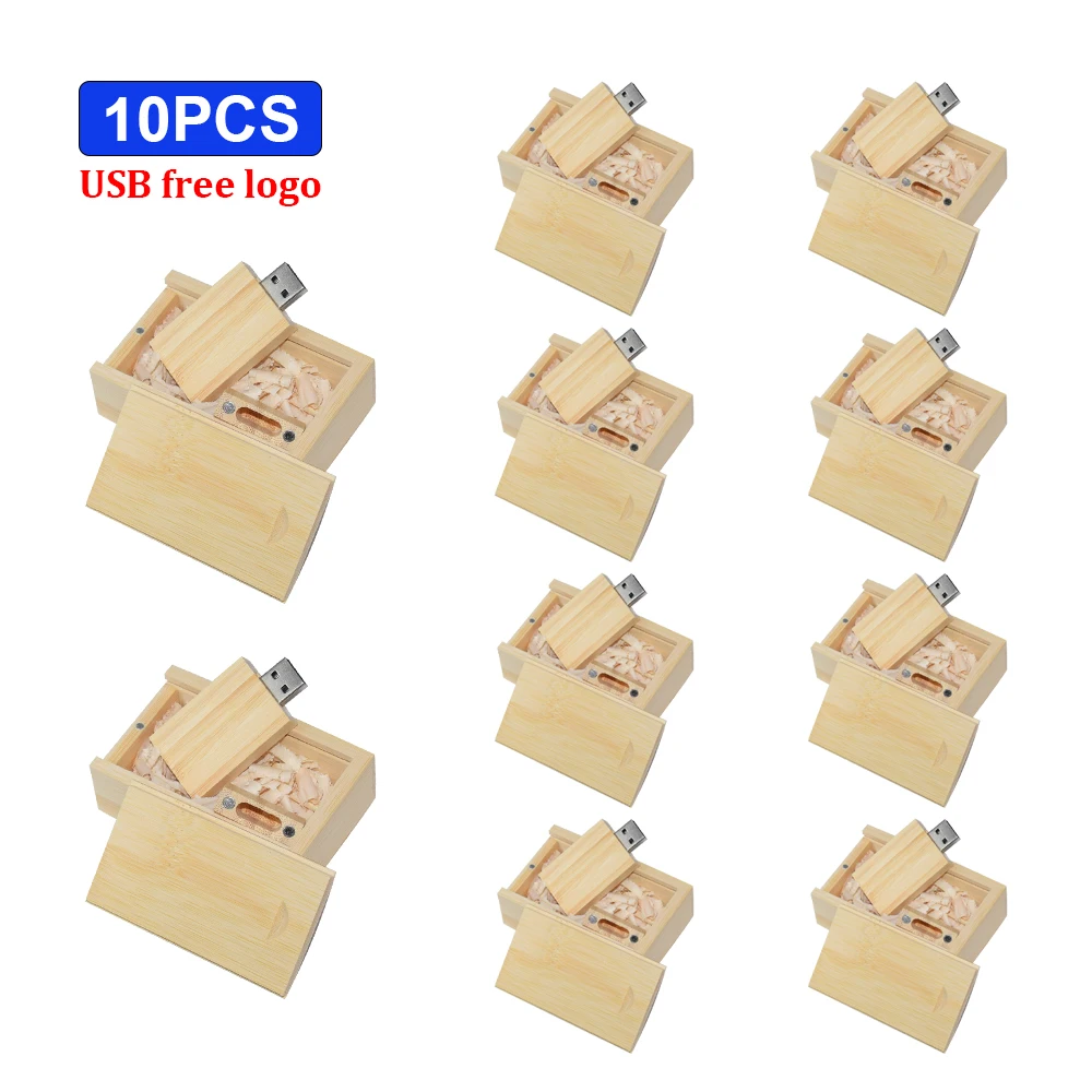 

10pcs/lot Customize Wooden LOGO Free USB Pen Drive 4GB 8GB USB 2.0 Stick 16GB 32GB Flash Drive Exquisite Wood Photography Gift