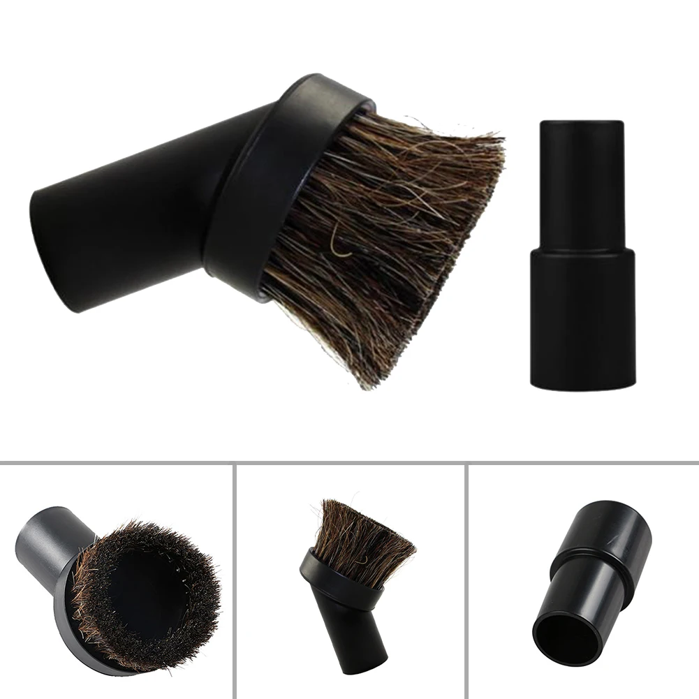 

3.6cm Long Horse Hair Round Brush Vacuum Cleaner Brush With Adapter 32mm To 35mm Vacuum Cleaner Part Sweeper Accessories