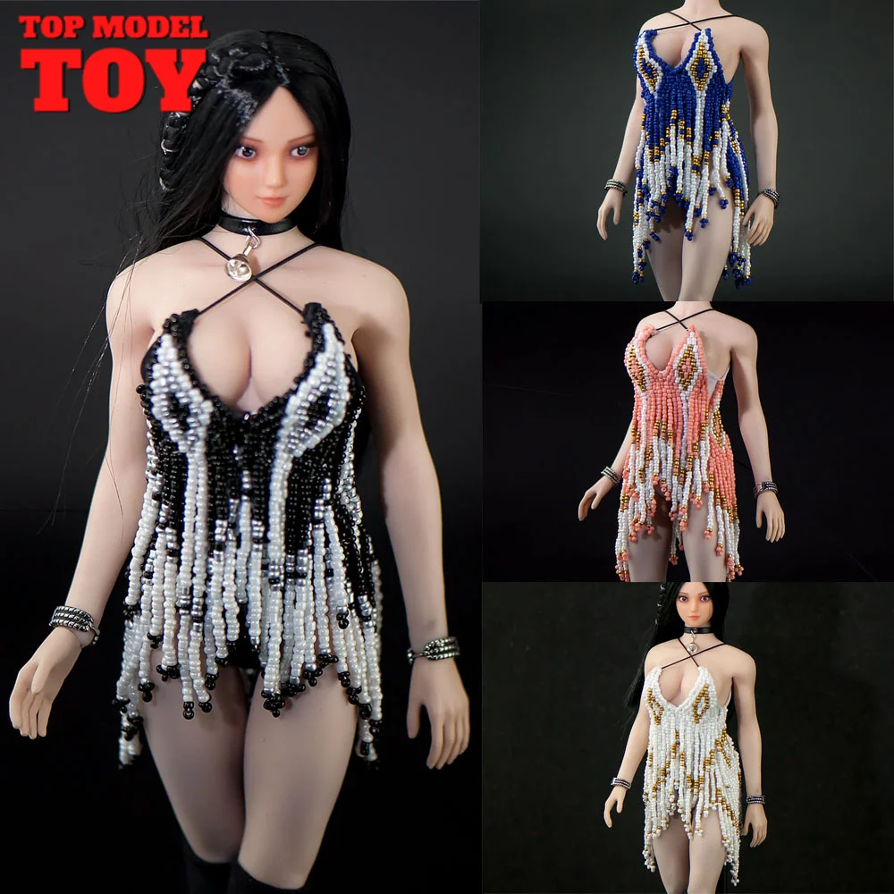 

LIFS23CL11 1/6 юбка-гирлянда с бусинами платье для латиноамериканских танцев модель одежды подходит для 12 дюймов TBL PH S10D Женская экшн-фигурка солдата