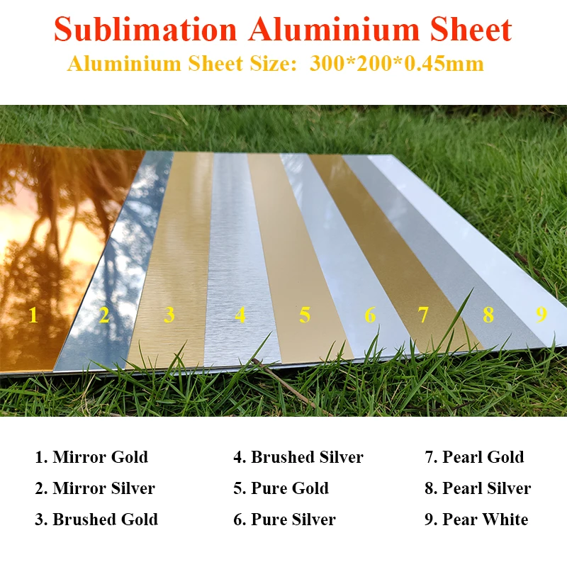 

Single Sheet 40*60cm Size Blank Sublimation Metal Plate Aluminium sheet Printing Sublimation Ink Heat Transfer DIY Craft