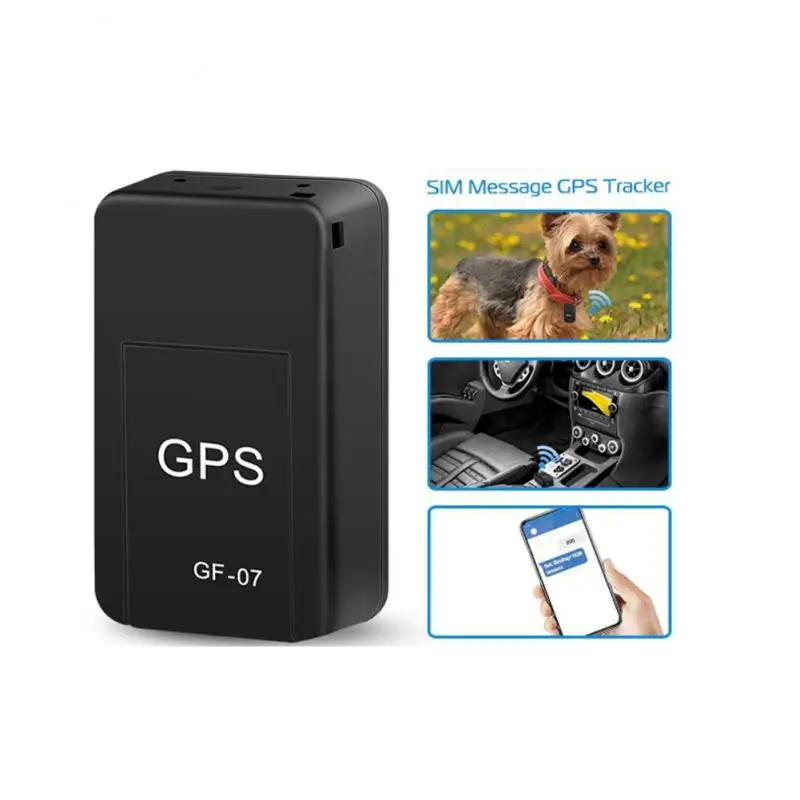 

Portable GF07 GPS Tracker Mini GSM/GPRS Car Tracking Locator Device Remote Location Query Anti-Lost Alarm For Kid Old Men Pet
