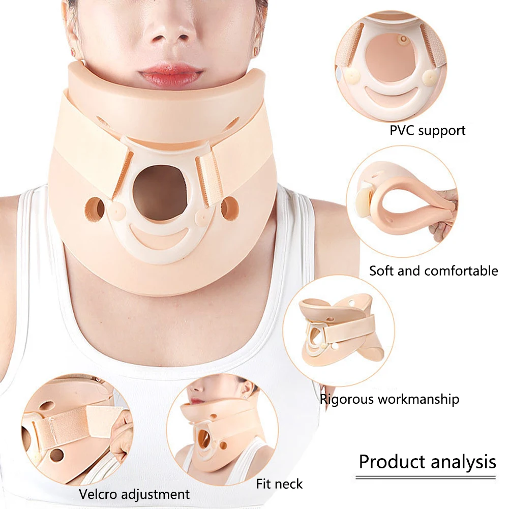 

Adjustable Neck Brace Support Cervical Traction Posture Correct Neck Corrector Brace Neck Support Belt Pain Relief Neck Collar