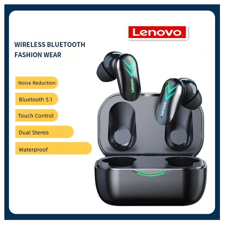 

Беспроводные наушники Lenovo Tws Bluetooth 5,1, наушники с шумоподавлением, гарнитура с сенсорным управлением, гарнитура с длительным режимом ожидани...