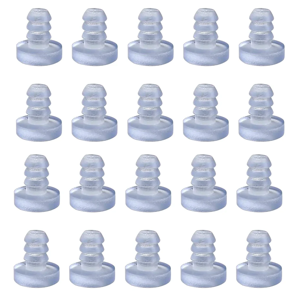 

100 Pcs Embedded Anti-Collision Colloidal Particle Glass Cabinet Desk Protector Pvc Bumpers
