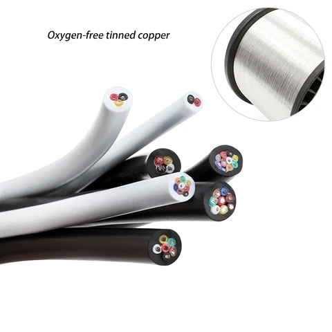 Электрический провод UL2464 луженая медная 30/28/26/24/22/20/18/16/14 AWG изоляция ПВХ