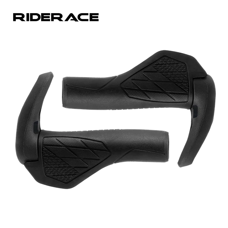 

Bicycle Grips TPR Rubber Integrated Non-Slip Shock Absorption MTB Bike Handlebar Cover Ergonomic Horns Shape Cycling Accessories