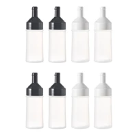 8 pcs squeeze bottle kitchen accessories plastic condiment dispenser oil sauce vinegar ketchup cruet seasoning bottle