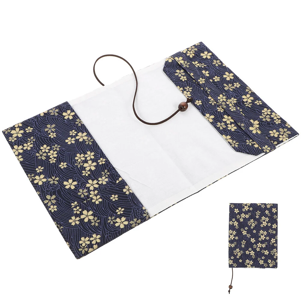 

Flowers Hand-made Book Cover Protector School Floral Decor Cloth Stylish Fabric Student Travel Fashion Books