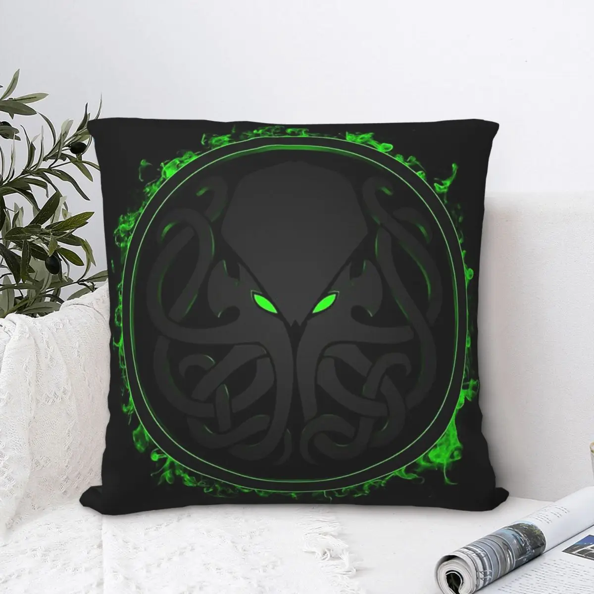 

Mythos Throw Pillow Case The Call of Cthulhu Backpack Cojines Covers DIY Printed Soft Home Decor