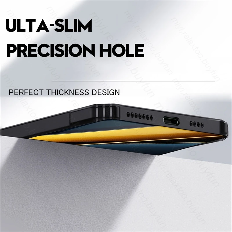 Для Poco X6 Pro 5G чехол прозрачная акриловая задняя крышка на PocoX6 Poko Little X6Pro X 6 TPU Мягкий