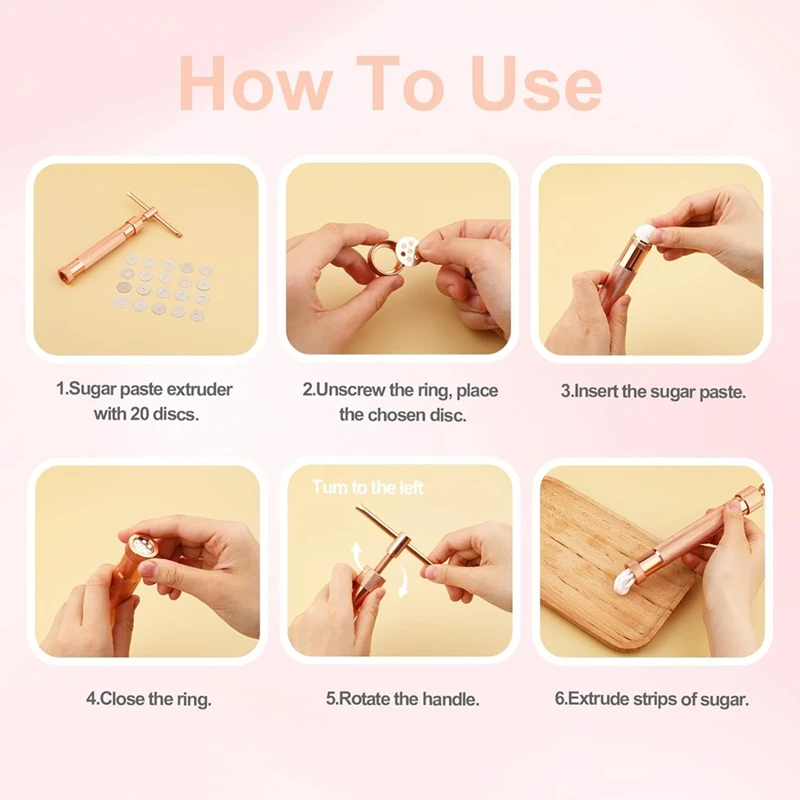 Экструдер для глины экструдер мастики из нержавеющей стали с 20 дисками сахарной