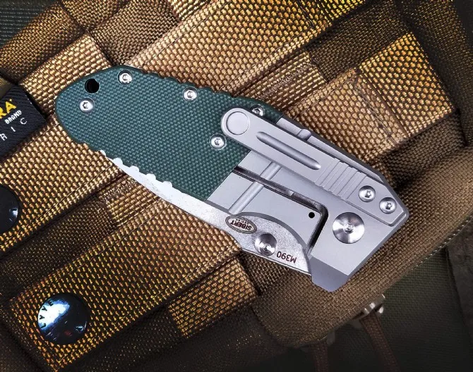 High Quality BM 755 Folding Knife M390 Blade Titanium Alloy G10 Handle Self Defense Safety Pocket Knives EDC Tool