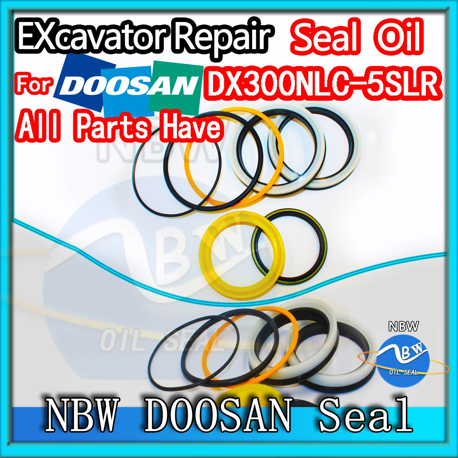 

For Doosan DX300NLC-5SLR Excavator Oil Seal Kit High Quality Repair DX300NLC 5SLR Service Orginal Quality Track Spovel Hammer