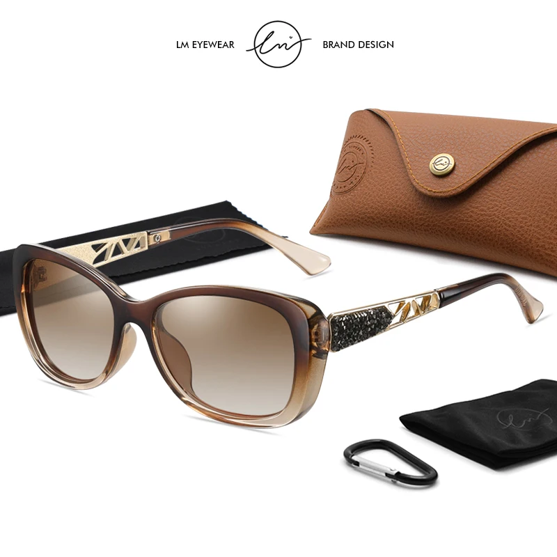 LM 2024 женские солнцезащитные очки с градиентными поляризованными линзами