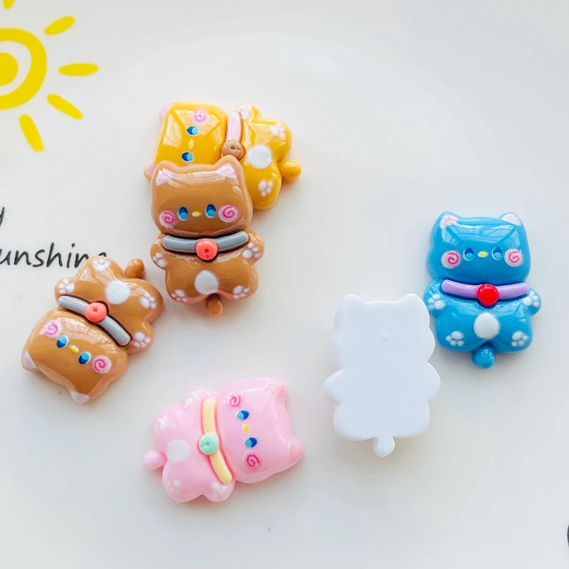 10 шт. Новый 25*18 мм милый кот мультфильм колокольчик смешанных цветов котенок