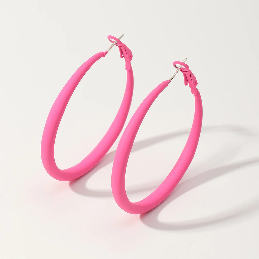 Женские серьги-кольца в стиле хип-хоп 5 см